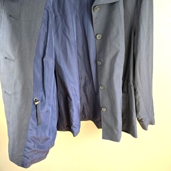 COLDWATER CREEK Refined Ellery Flair Jacket Waist Drawstring Navy Womens Size 24 - Picture 4 of 13